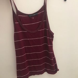 red brandy Melville striped tank top